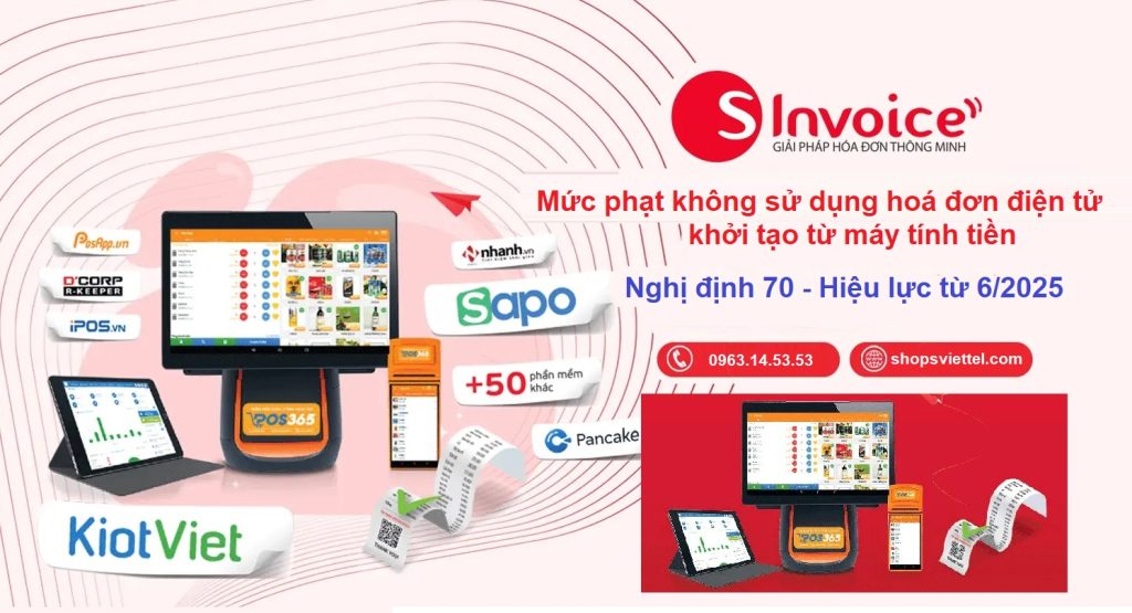 Mức phạt không sử dụng hoá đơn điện tử máy tính tiền 6/2025