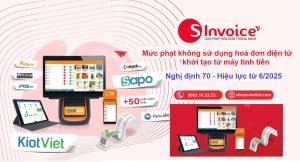 Mức phạt không sử dụng hoá đơn điện tử máy tính tiền 6/2025