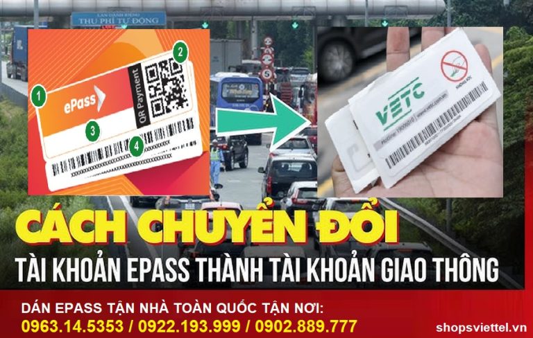 Hướng dẫn chuyển tài khoản giao thông trên VETC và ePass
