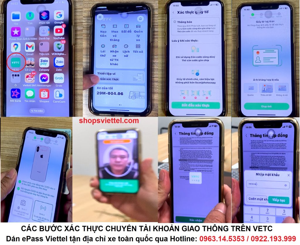 Hướng dẫn chuyển tài khoản giao thông trên VETC và ePass 2 Chuyển tài khoản giao thông App VETC